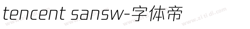 tencent sansw字体转换